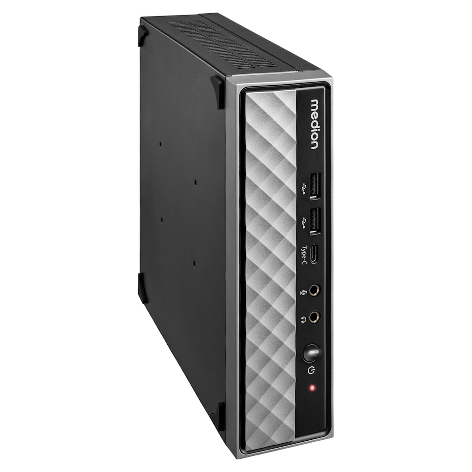 MEDION AKOYA S20 (MD 35427) Intel® Core™ i5 i5-12400T 16 GB DDR4-SDRAM 512 GB SSD Mini PC Sort, Sølv
