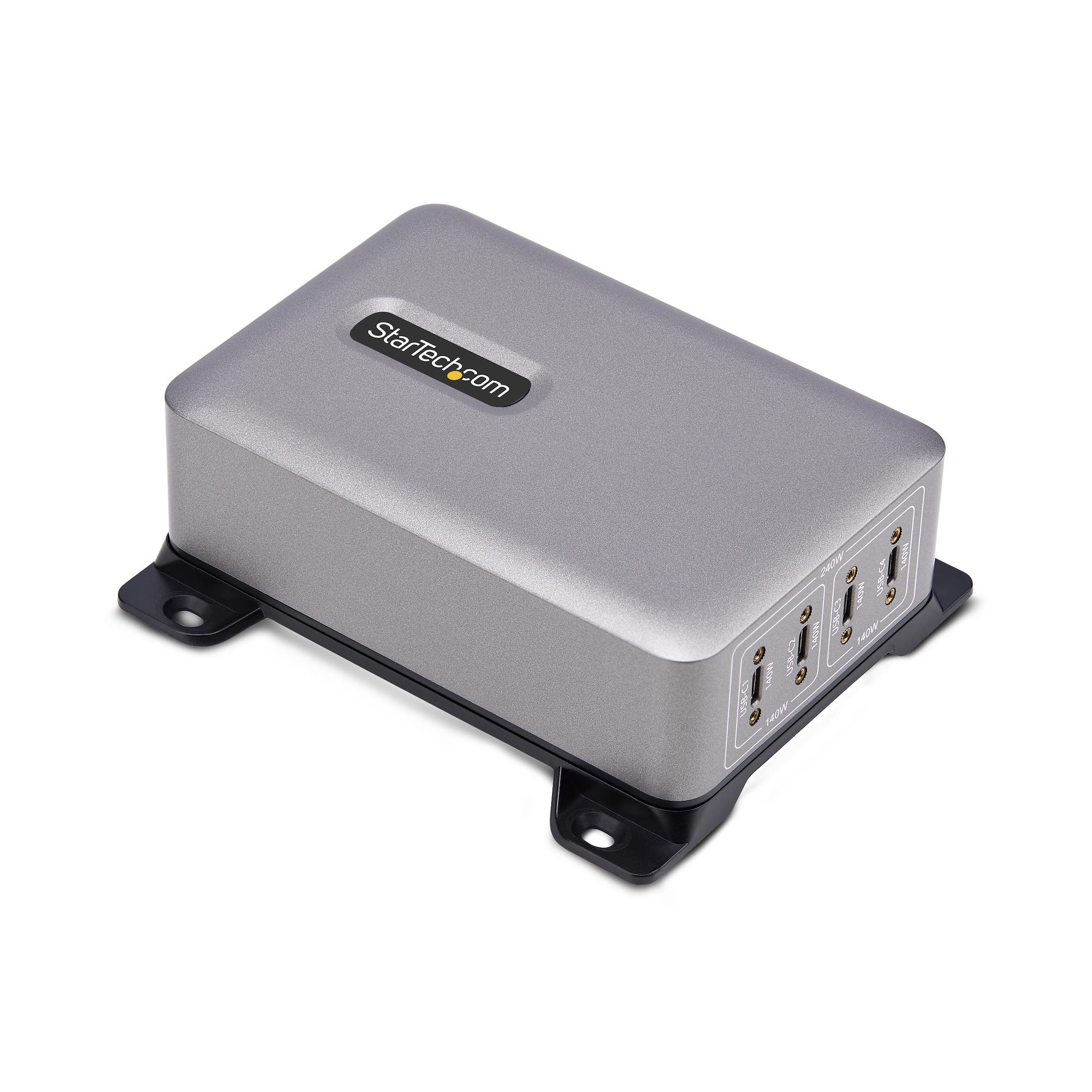 StarTech.com 424DEU-USB-C-CHARGER oplader til mobil enhed Universel Grå Vekselstrøm Hurtig opladning Indendørs