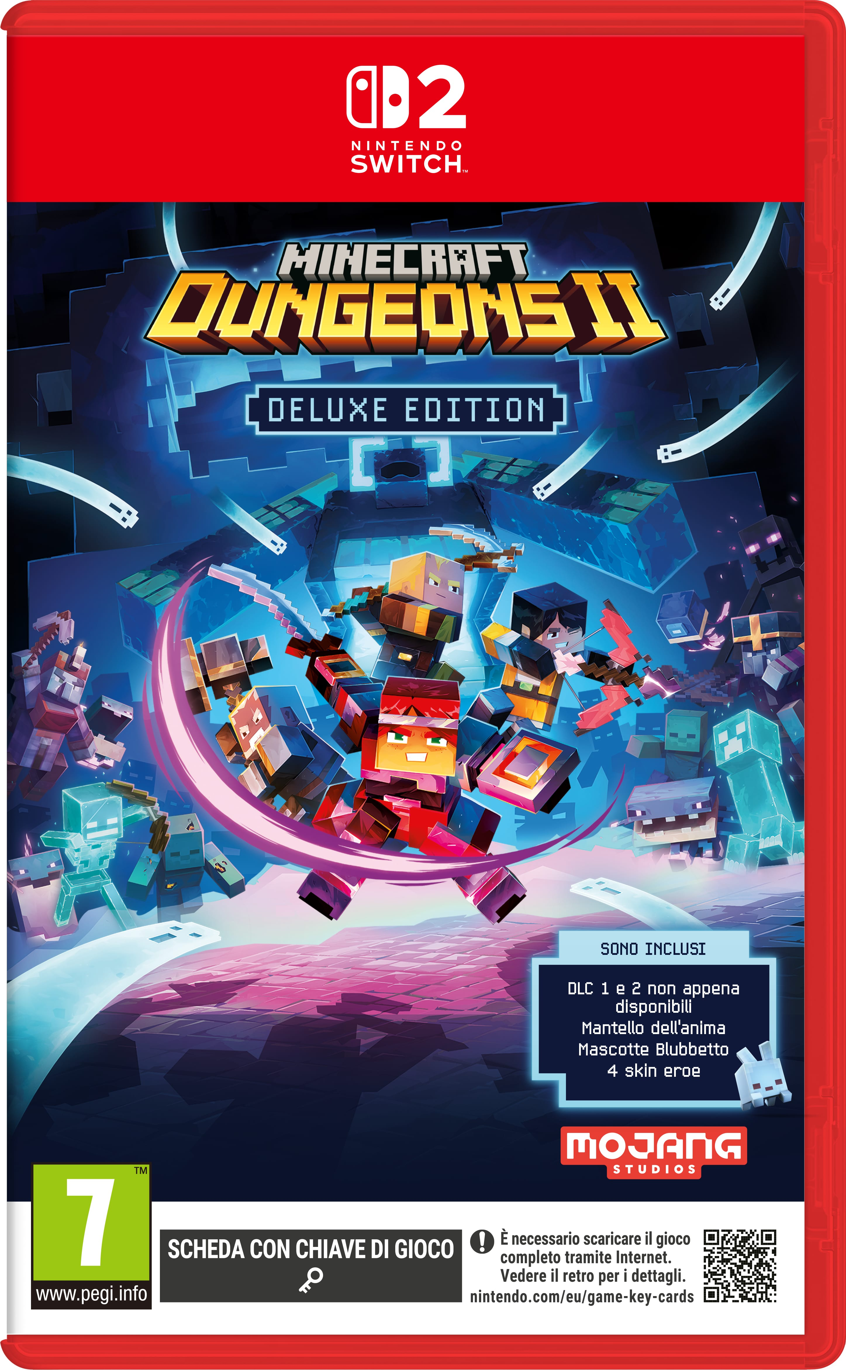 Nintendo Minecraft Dungeon 2 Deluxe Edition Japansk, Engelsk, Fransk, Tysk, Italiensk, Spansk, Koreansk, Hollandsk, Russisk, Traditionelt kinesisk, Forenklet kinesisk, POR-BRA, Polsk Nintendo Switch 2