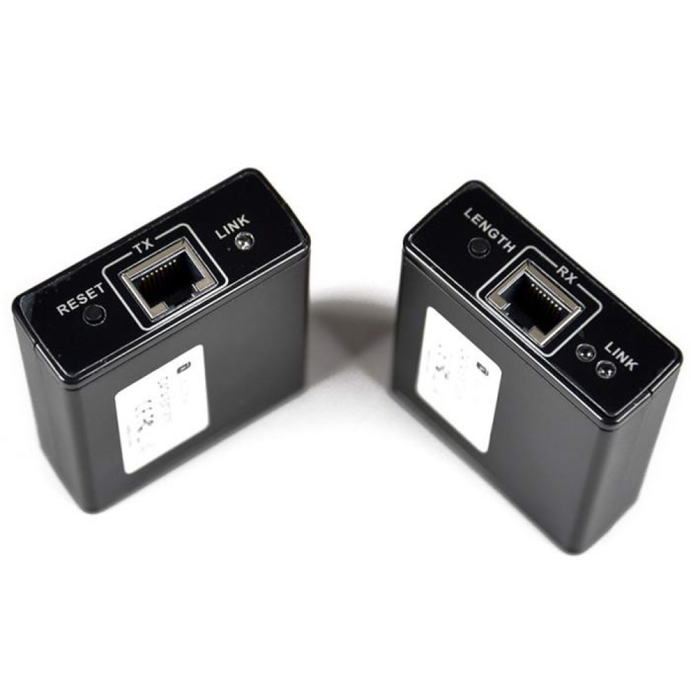 Techly IDATA EXT-E70 AV forlænger AV sender & modtager Sort