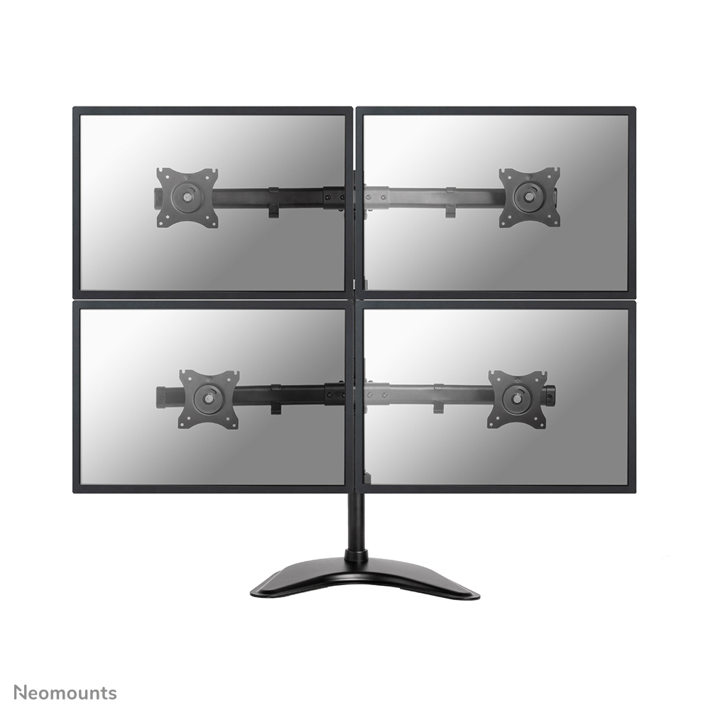 Neomounts NM-D335D4BLACK skærmbeslag og -stativer 68,6 cm (27") Skrivebord Sort