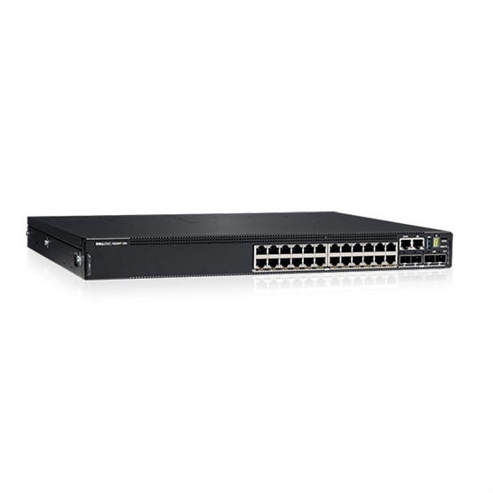 DELL N-Series N3224P-ON Administreret L2 Gigabit Ethernet (10/100/1000) Strøm over Ethernet (PoE) 1U Sort