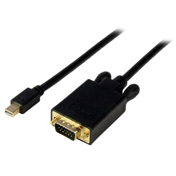 StarTech.com MDP2VGAMM10B videokabel adapter 3 m mini DisplayPort VGA (D-Sub) Sort