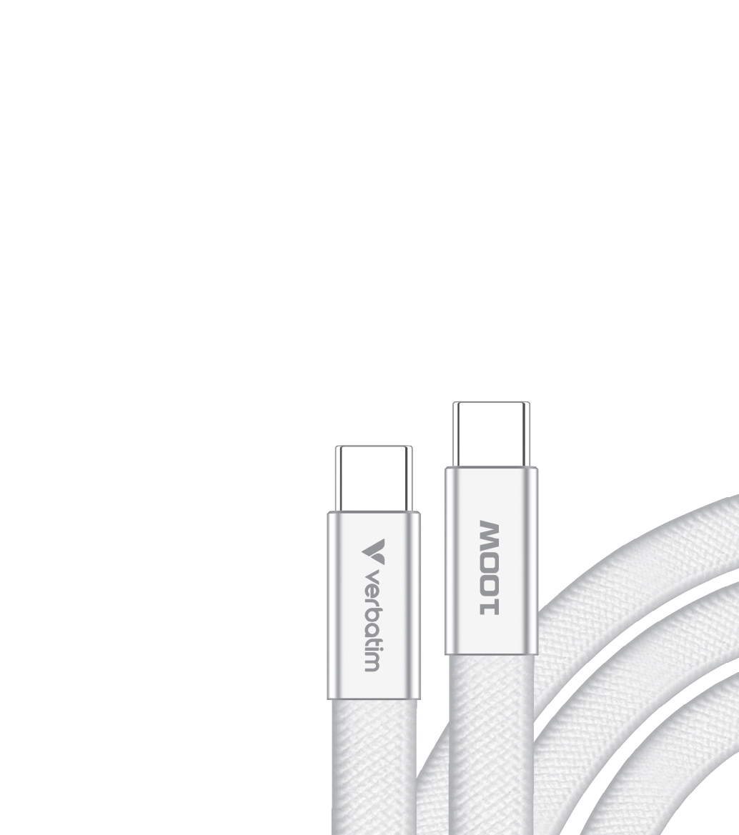 Verbatim 30277 USB-kabel USB 2.0 1,2 m USB C 0,48 Gbit/sek. 100 W Hvid
