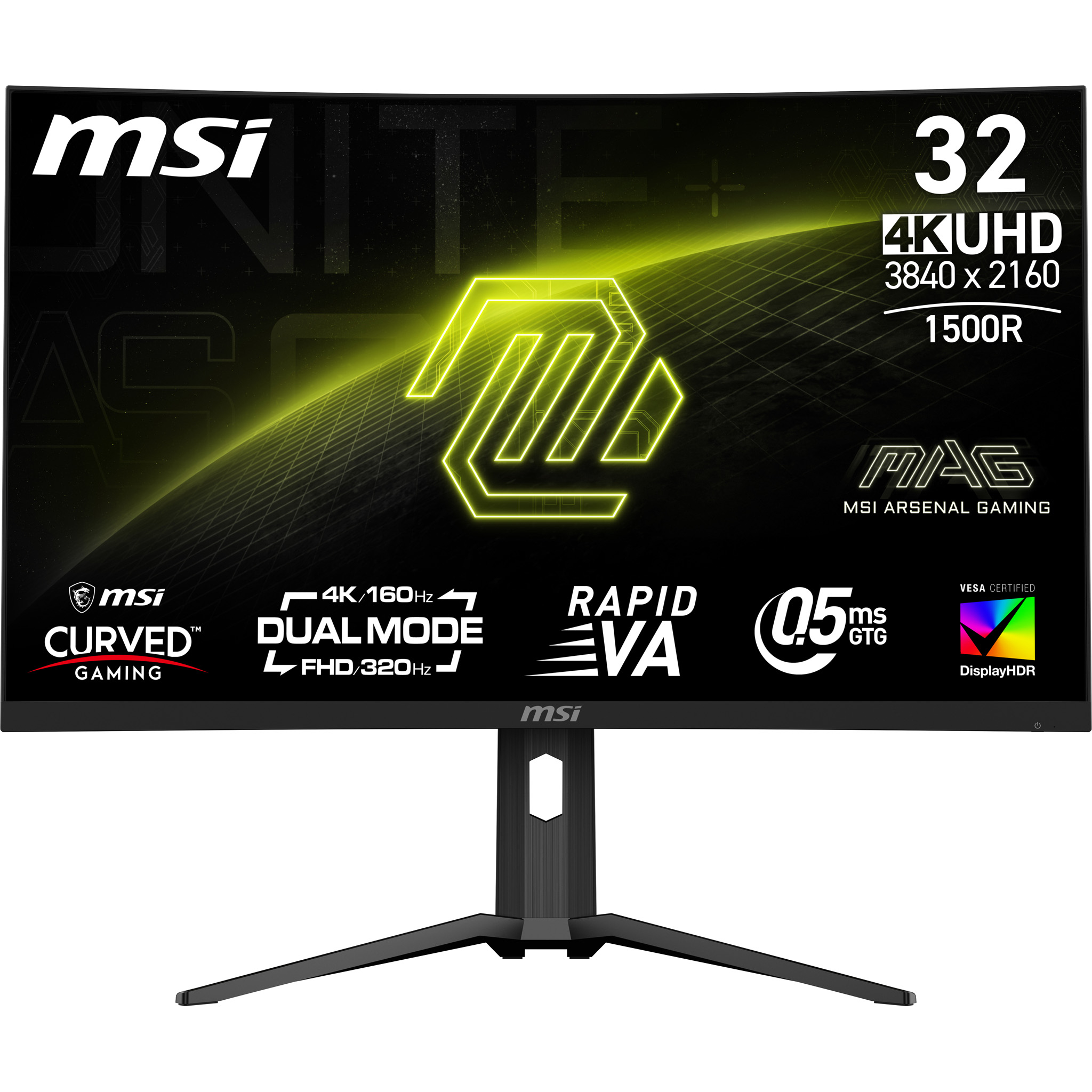 MSI MAG 321CUPDF computerskærm 80 cm (31.5") 3840 x 2160 pixel 4K Ultra HD LCD Sort