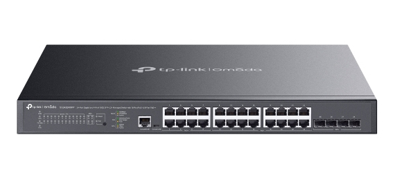 TP-Link Omada SG3428XMPP netværksswitch Administreret L2+ Gigabit Ethernet (10/100/1000) Strøm over Ethernet (PoE) 1U Sort