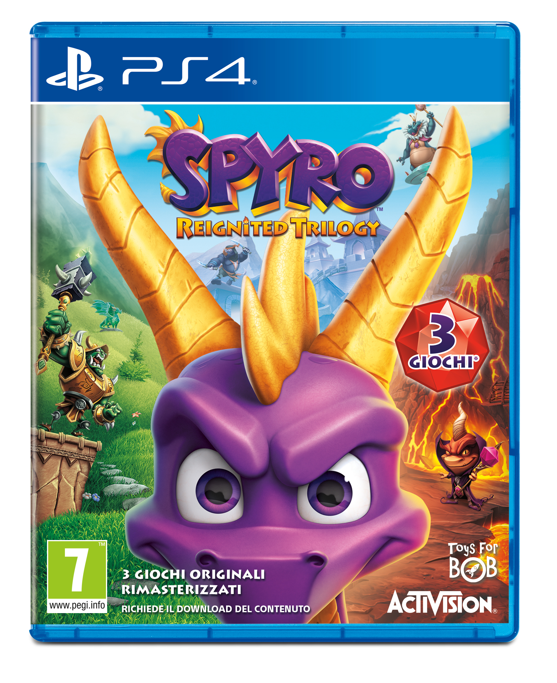 Sony Spyro Reignited Trilogy, Playstation 4 Standard Italiensk