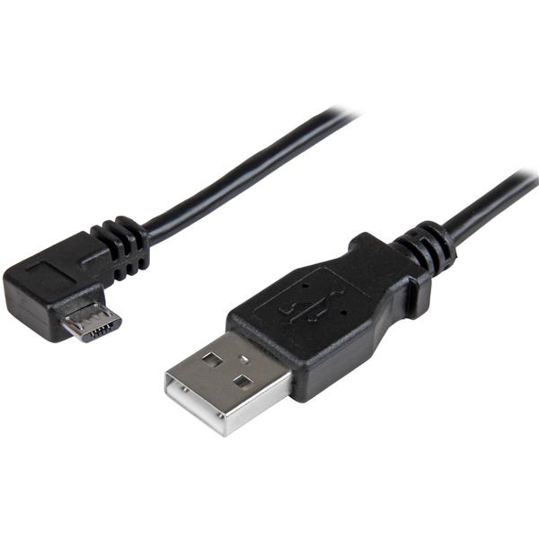 StarTech.com USBAUB50CMRA USB-kabel USB 2.0 0,5 m USB A Micro-USB A Sort