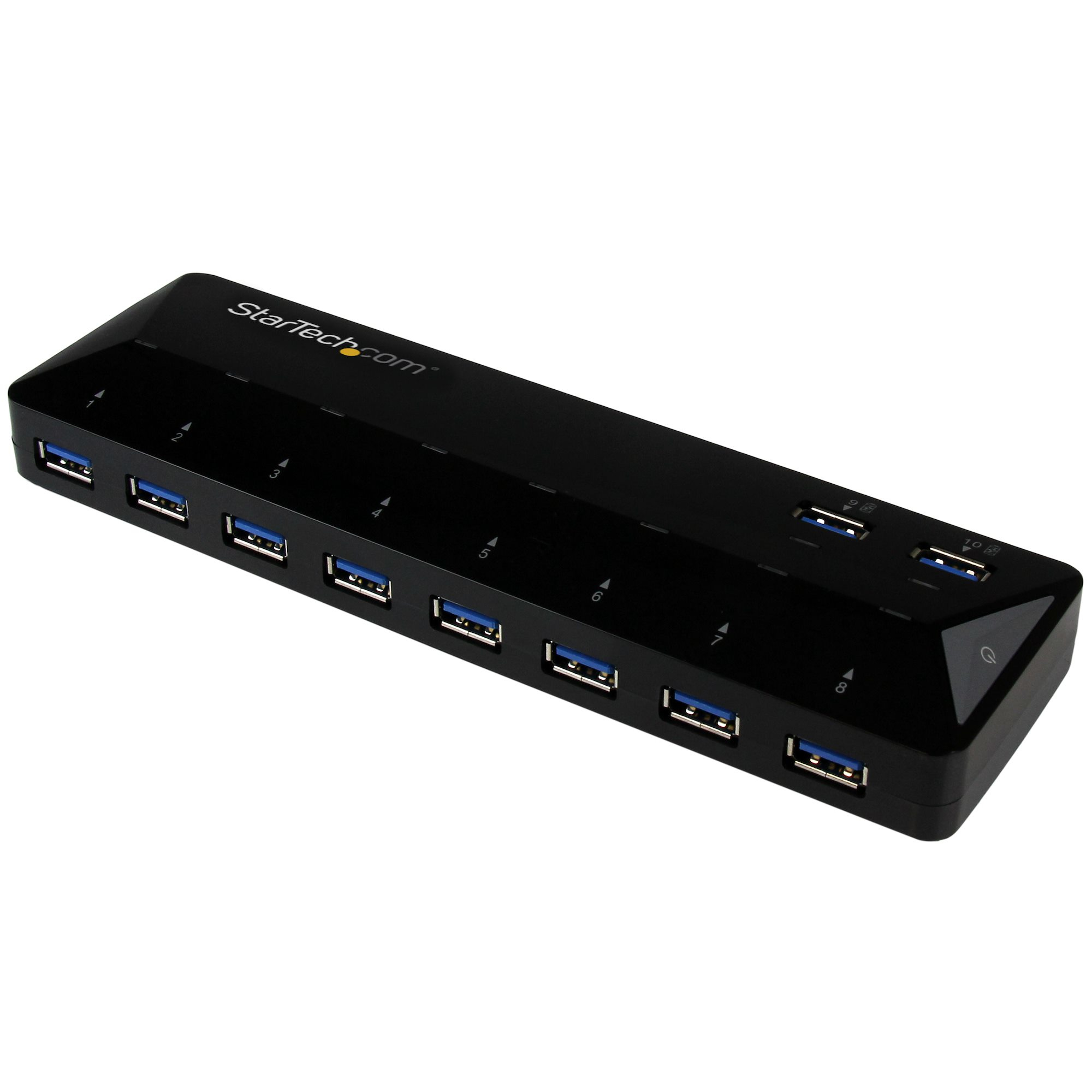 StarTech.com ST103008U2C interface hub USB 3.2 Gen 1 (3.1 Gen 1) Type-B 5000 Mbit/s Sort