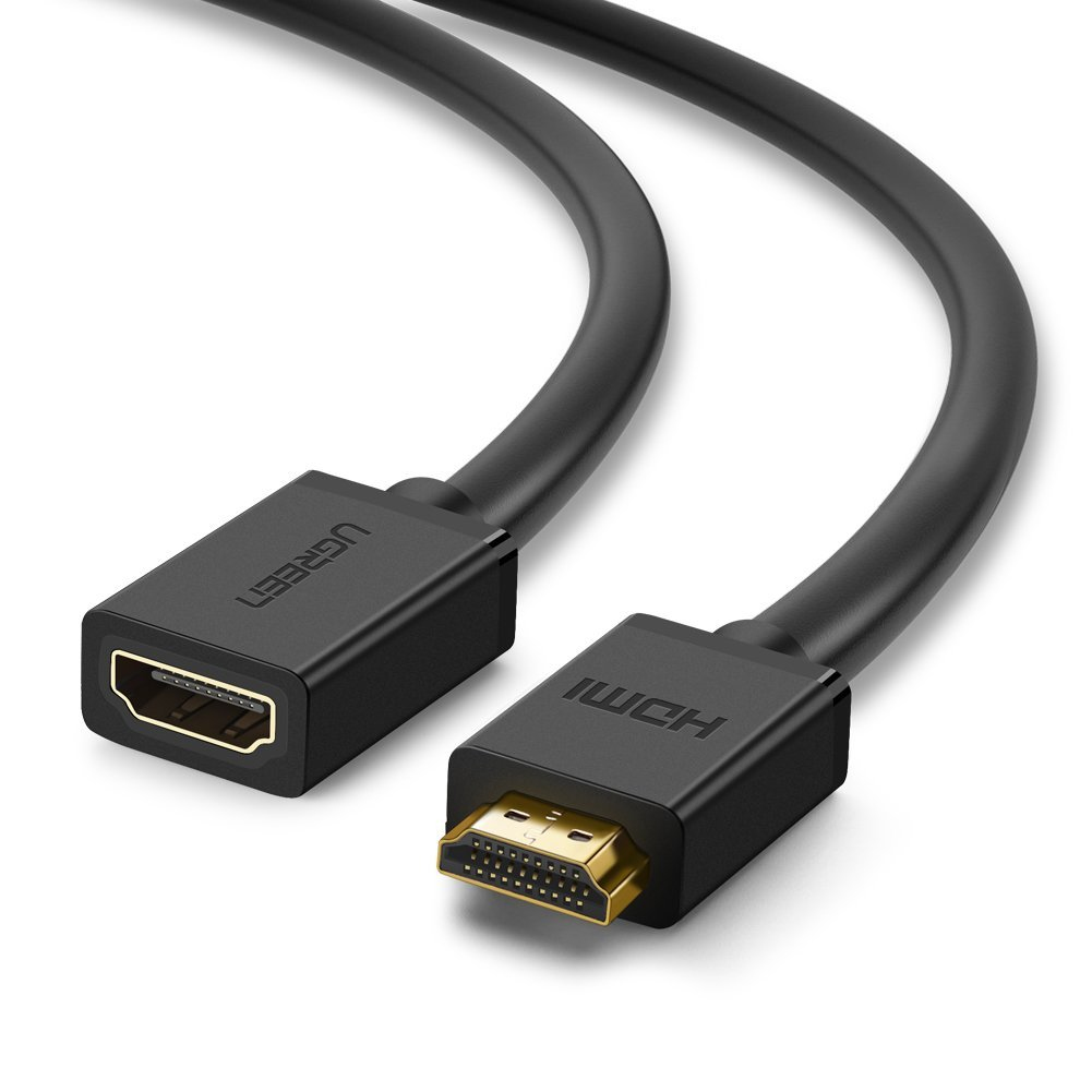 Ugreen 10142 HDMI-kabel 2 m HDMI Type A (Standard) Sort