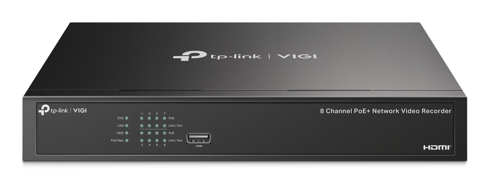 TP-Link VIGI NVR1008H-8P Sort