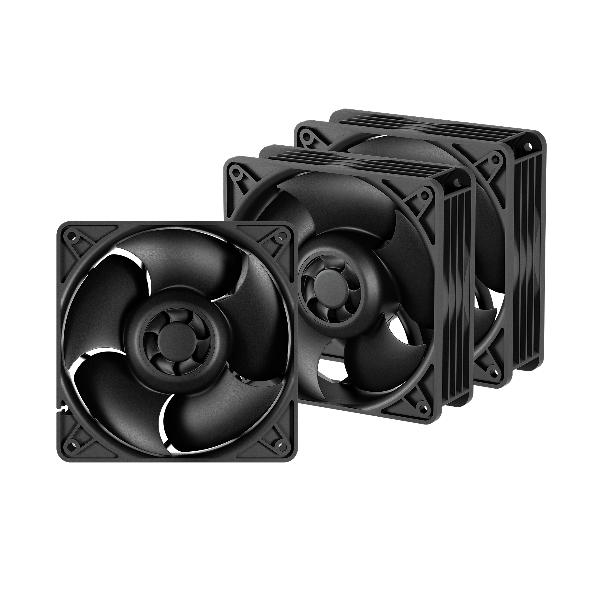 ARCTIC S12038-4K - 3 Pack Computerkabinet Ventilator 12 cm Sort 3 stk