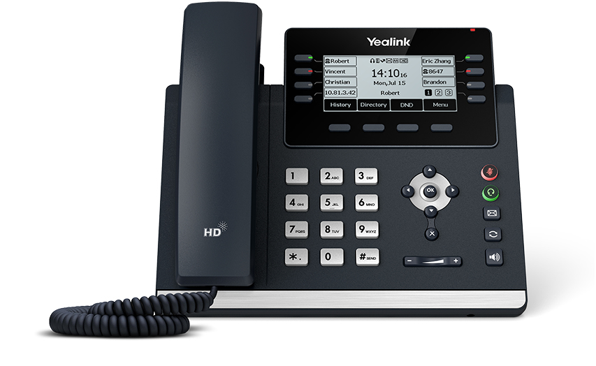 Yealink SIP-T43U IP-telefon Grå 12 Linier LCD Wi-Fi