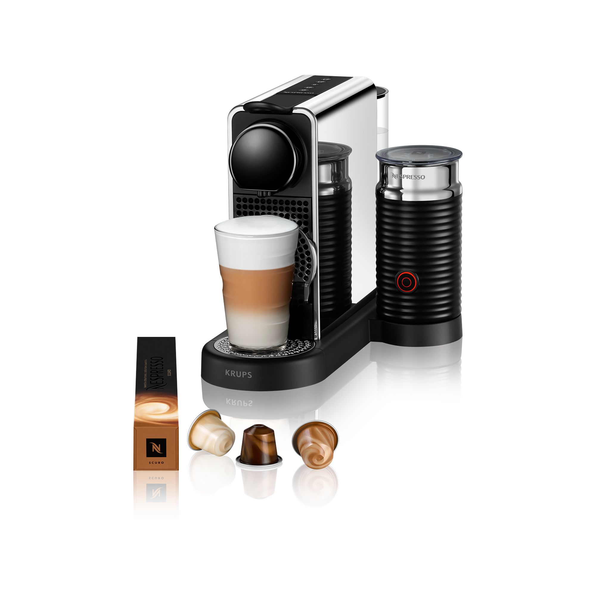 Krups NES CITIZ PLATINUM & MILK XN630D Fuld-auto Kapsel kaffemaskine 1 L