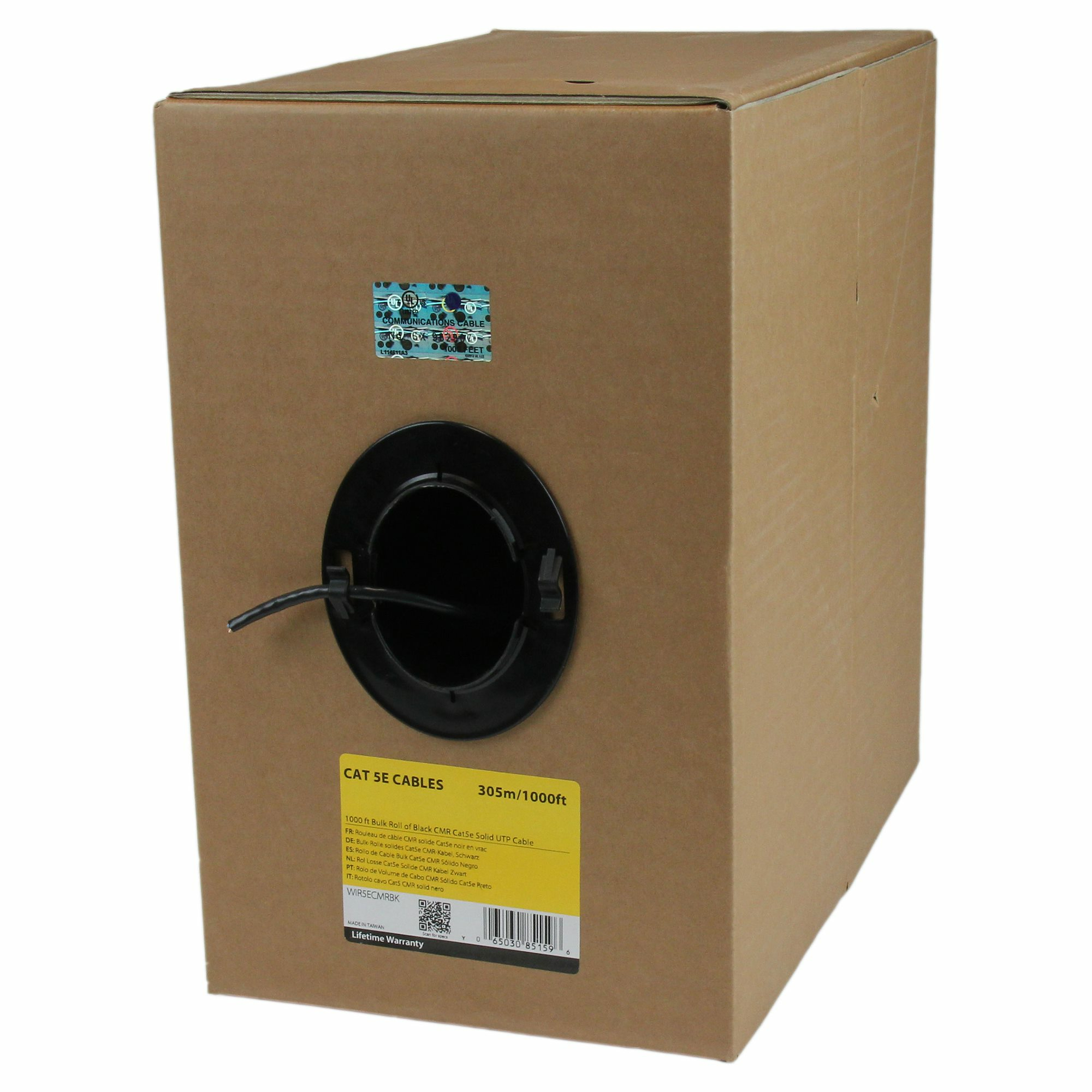 StarTech.com WIR5ECMRBK netværkskabel Sort 304,9 m Cat5e U/UTP (UTP)