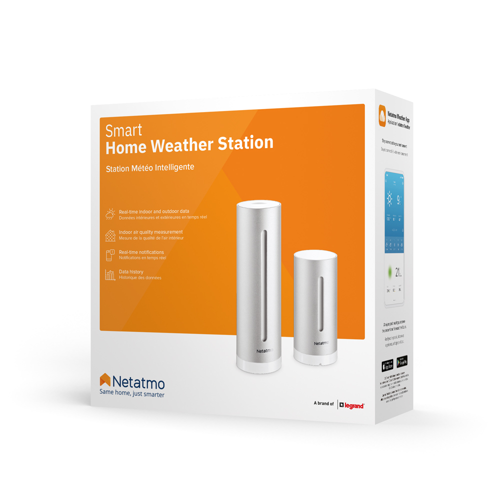 Netatmo NWS01-EC digital vejrstation Aluminium Batteri/USB Wi-Fi
