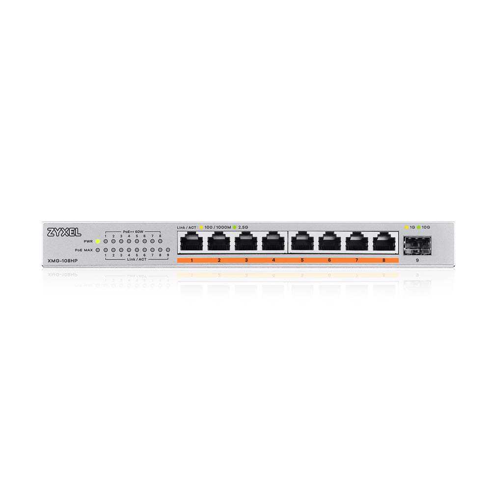 Zyxel XMG-108HP Ikke administreret 2.5G Ethernet (100/1000/2500) Strøm over Ethernet (PoE)