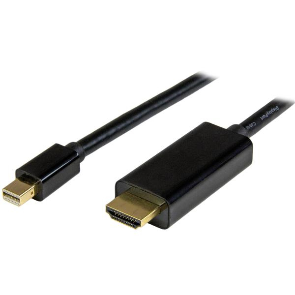 StarTech.com MDP2HDMM2MB videokabel adapter 2 m Mini DisplayPort HDMI Type A (Standard) Sort