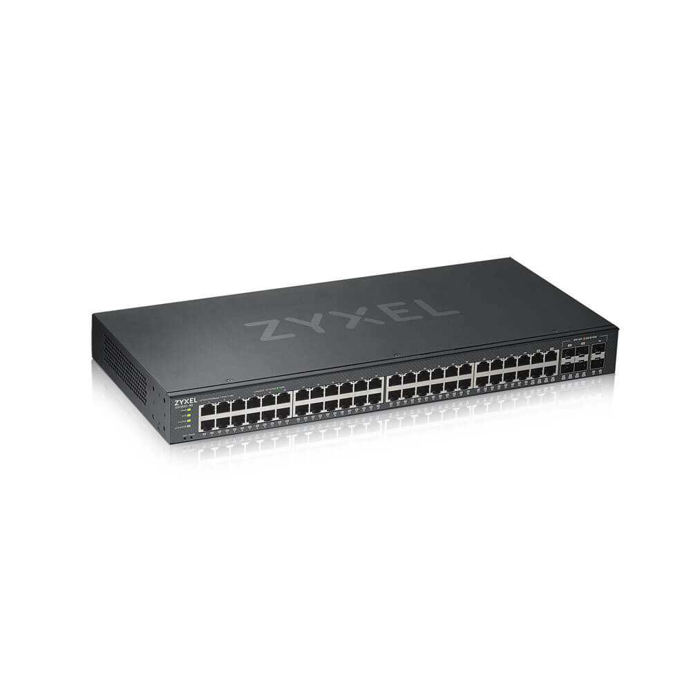 Zyxel GS1920-48V2 netværksswitch Administreret Gigabit Ethernet (10/100/1000) Sort
