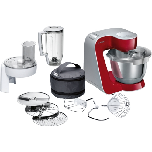 Bosch MUM58720 foodprocessor 1000 W 3,9 L Grå, Rød, Rustfrit stål