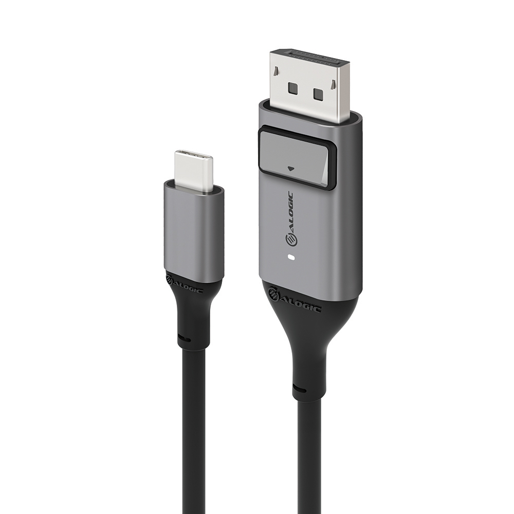 ALOGIC ULCDP01-SGR videokabel adapter 1 m DisplayPort USB Type-C Sort, Grå