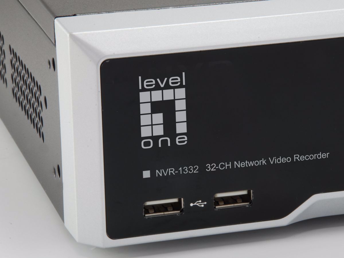 LevelOne NVR-1332 Netværk videooptager (NVR) Sort, Sølv