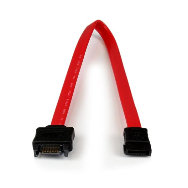 StarTech.com 0.3m SATA SATA-kabel 0,3 m SATA 7-pin Sort, Rød