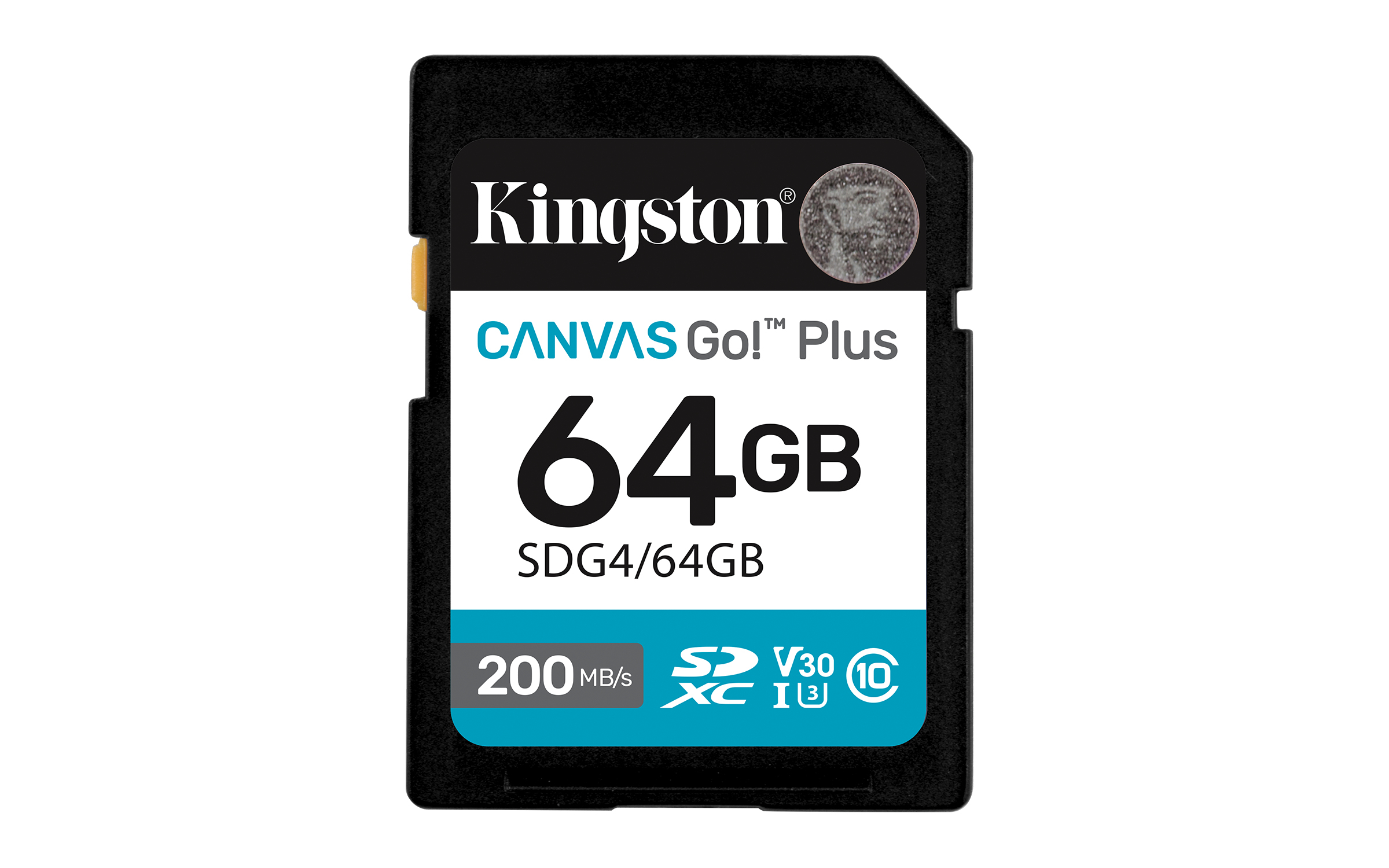 Kingston Technology 64 GB SDXC Canvas Go Plus Gen4 200 MB/s C10 UHS-I U3 V30