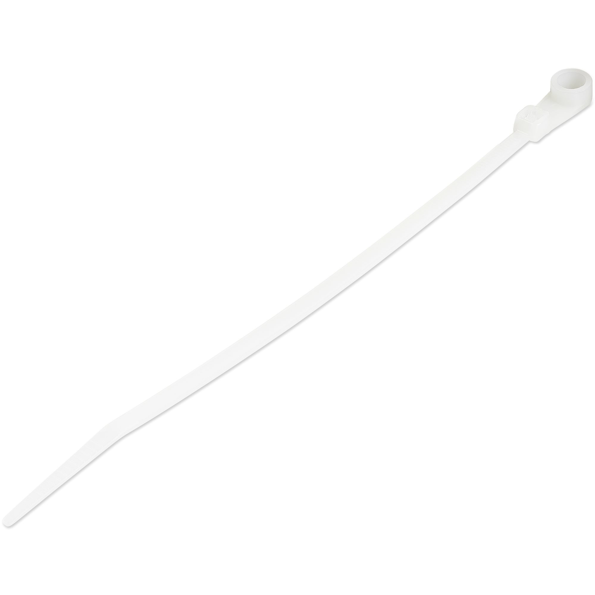 StarTech.com CBMZTS10N6 kabelsamler Udløselig kabelbinder Nylon, Plast Hvid 100 stk