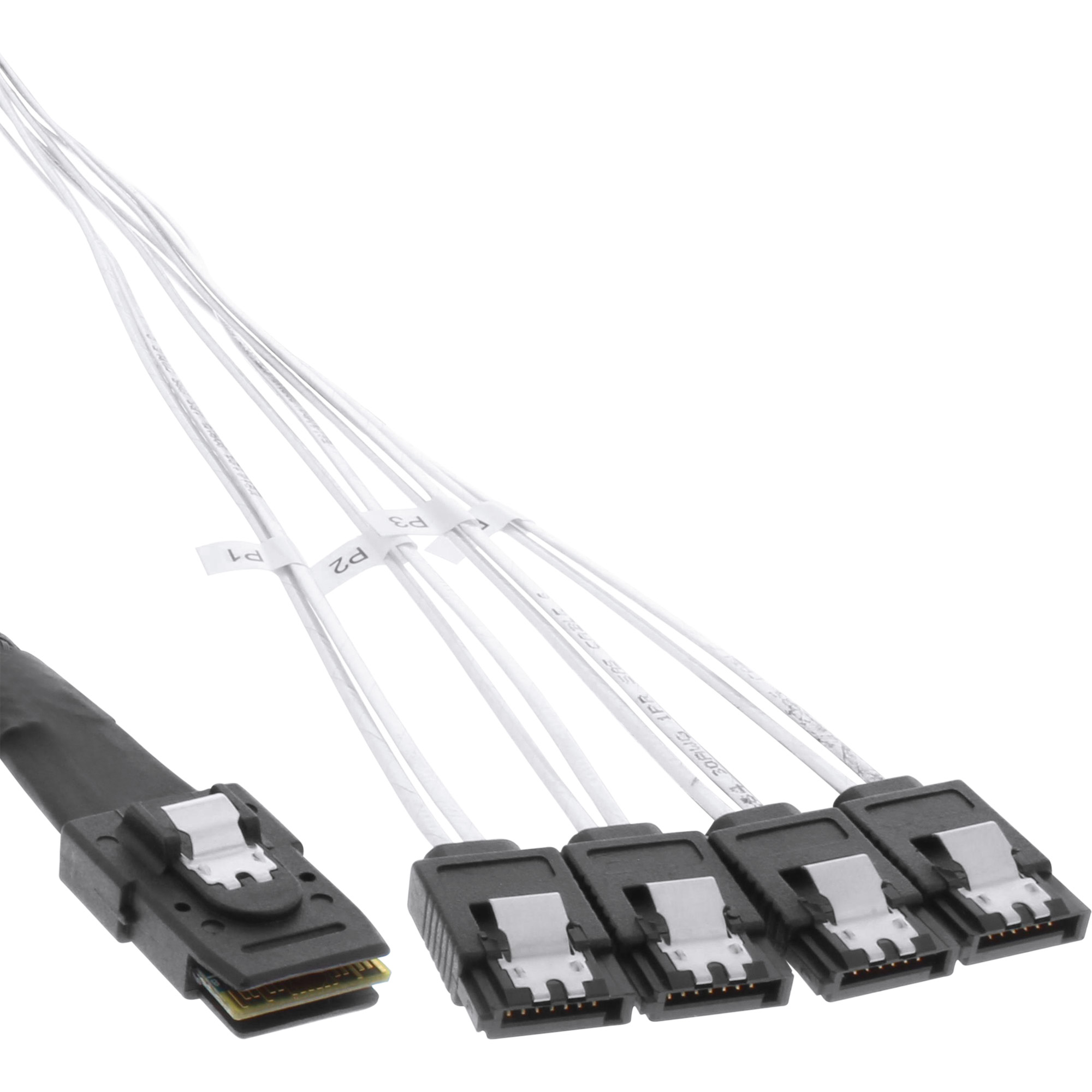 InLine 27610A Serial Attached SCSI (SAS)-kabel 1 m Rød