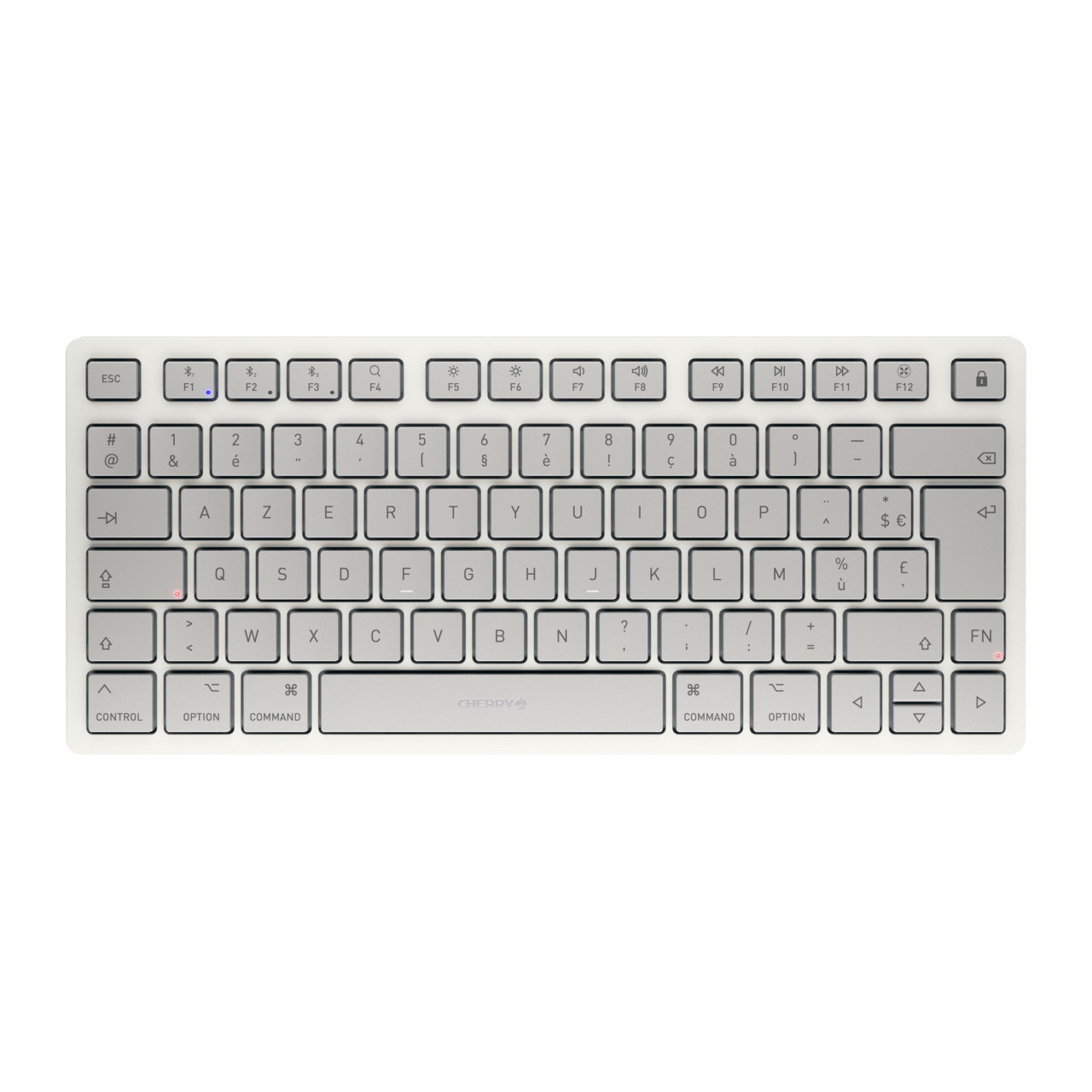 CHERRY JK-7110FR-25 tastatur Hjem Bluetooth AZERTY Fransk Hvid