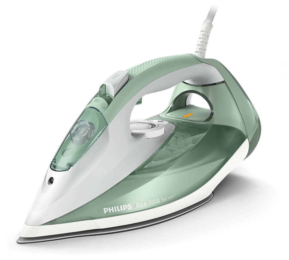 Philips 7000 series DST7012/70 strygejern Dampstrygejern SteamGlide Plus strygesål 2600 W Grøn, Grå
