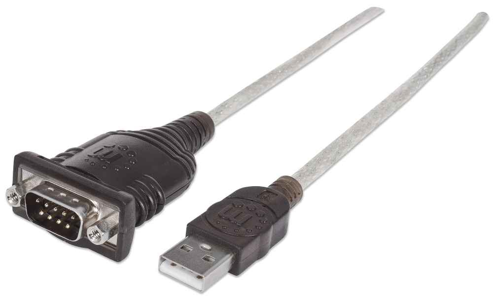 Manhattan 151849 serielkabel Sort 1,8 m USB Serial/COM/RS232/DB9