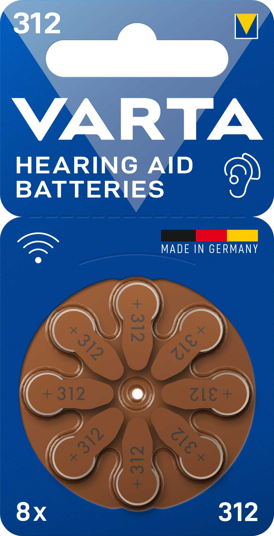 Varta 4043752393712 husholdningsbatteri Engangsbatteri 312 Zink-luft