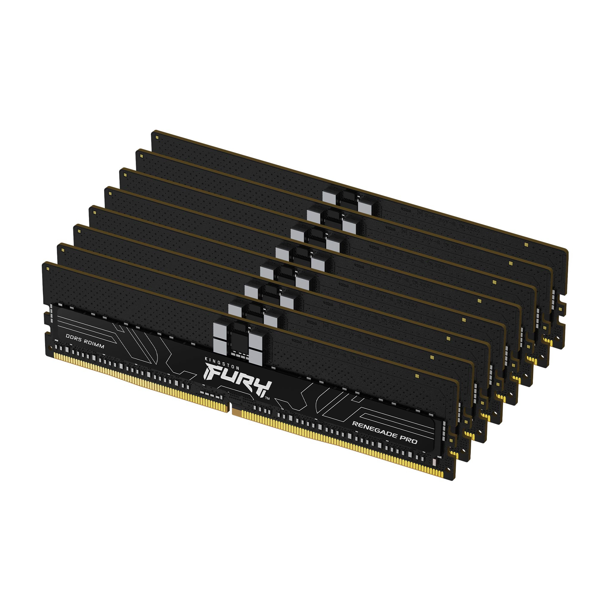Kingston Technology FURY 128GB 6400MT/s DDR5 ECC Reg CL32 DIMM (sæt med 8) Renegade Pro XMP