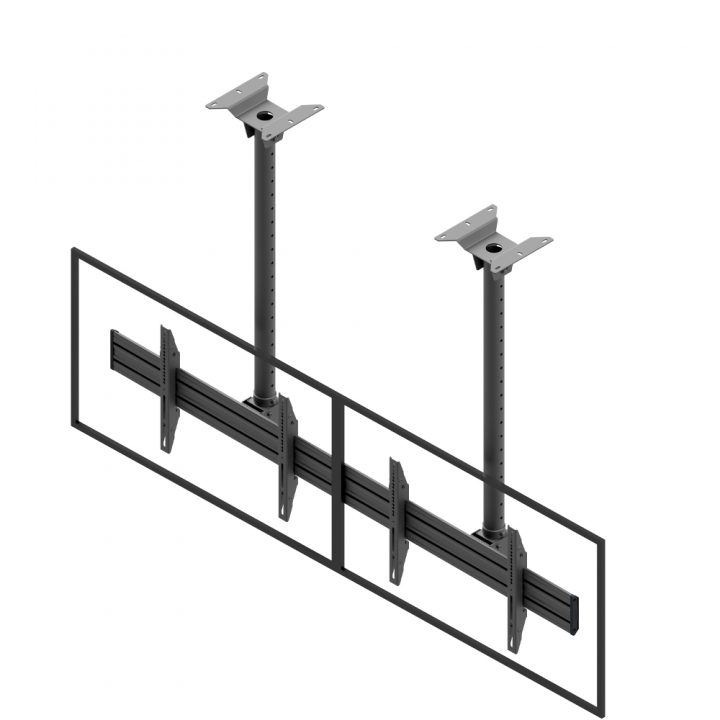 Edbak MBV2155-L skærmbeslag til skiltning 144,8 cm (57") Sort