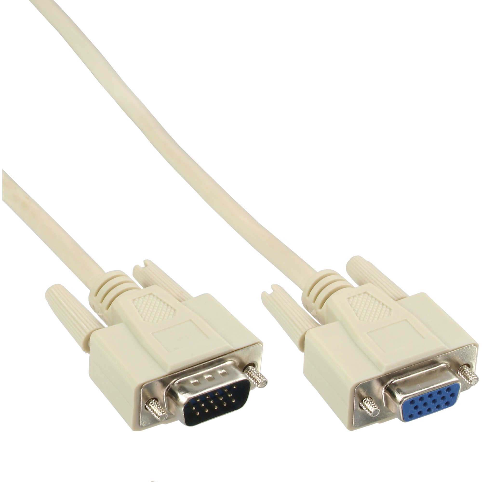 InLine 17737 VGA kabel 1 m VGA (D-Sub) Beige