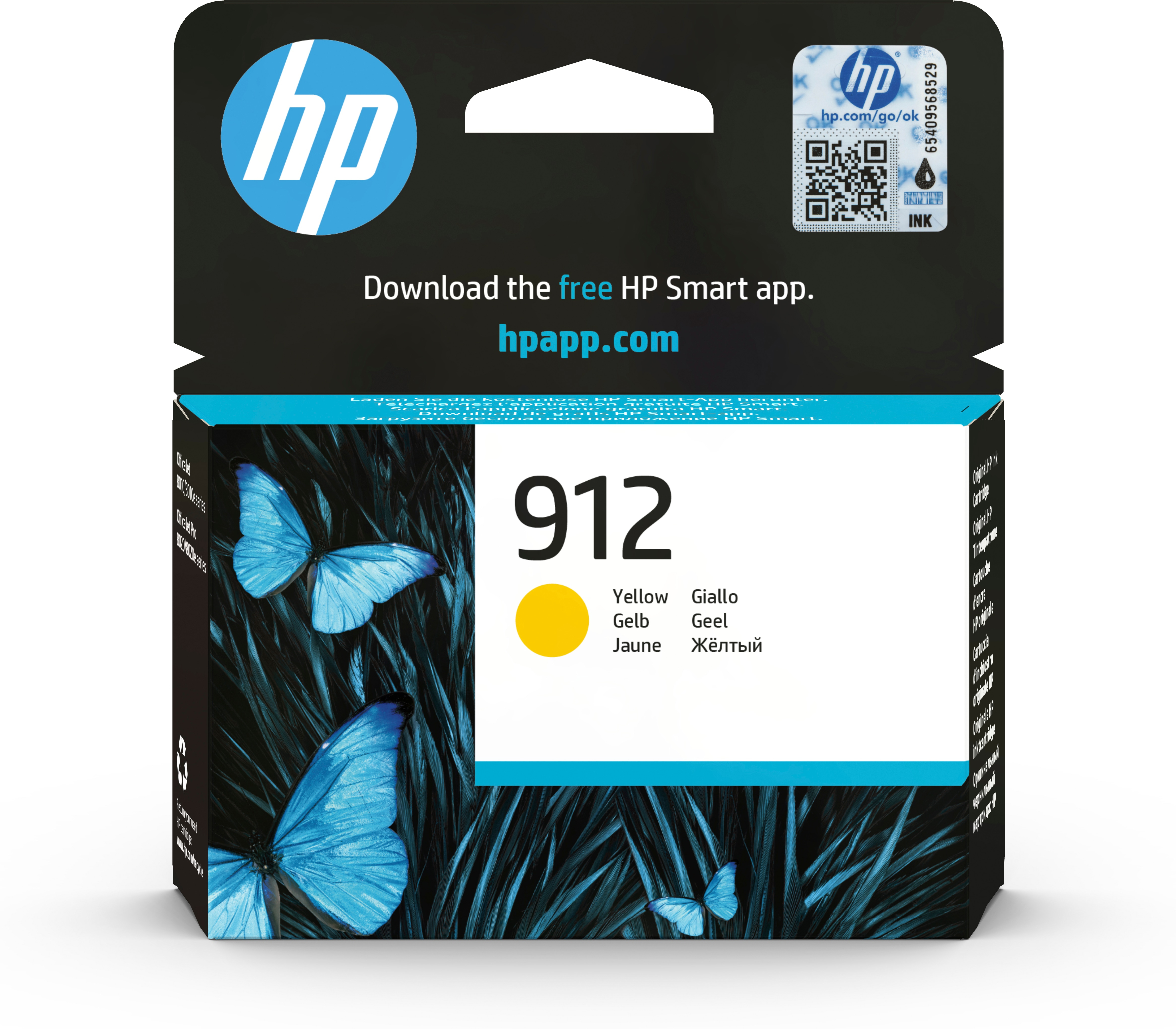 HP 912 Original Ink-blækpatron, gul