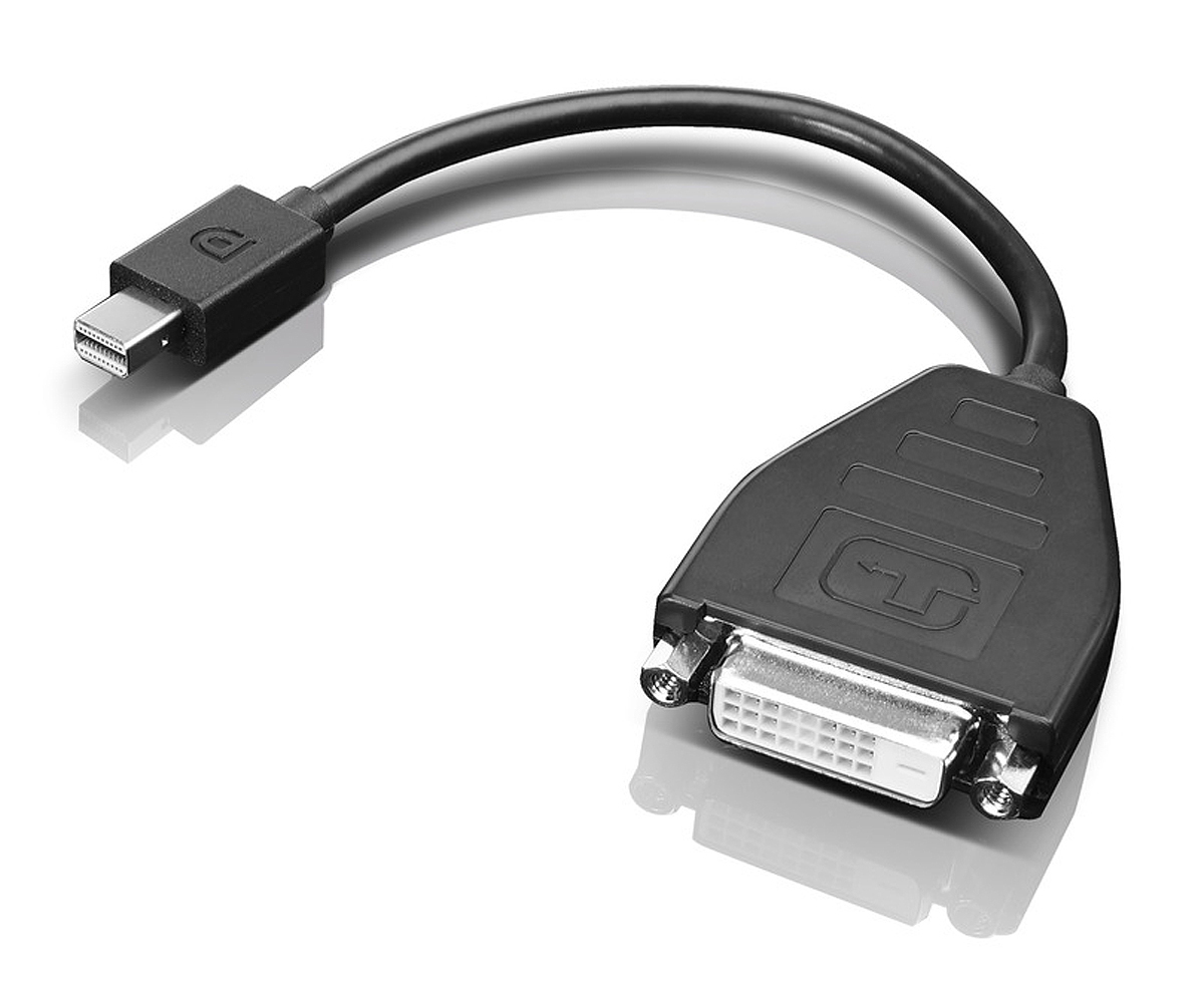Lenovo 0B47090 videokabel adapter 0,2 m Mini-DisplayPort SL-DVI Sort