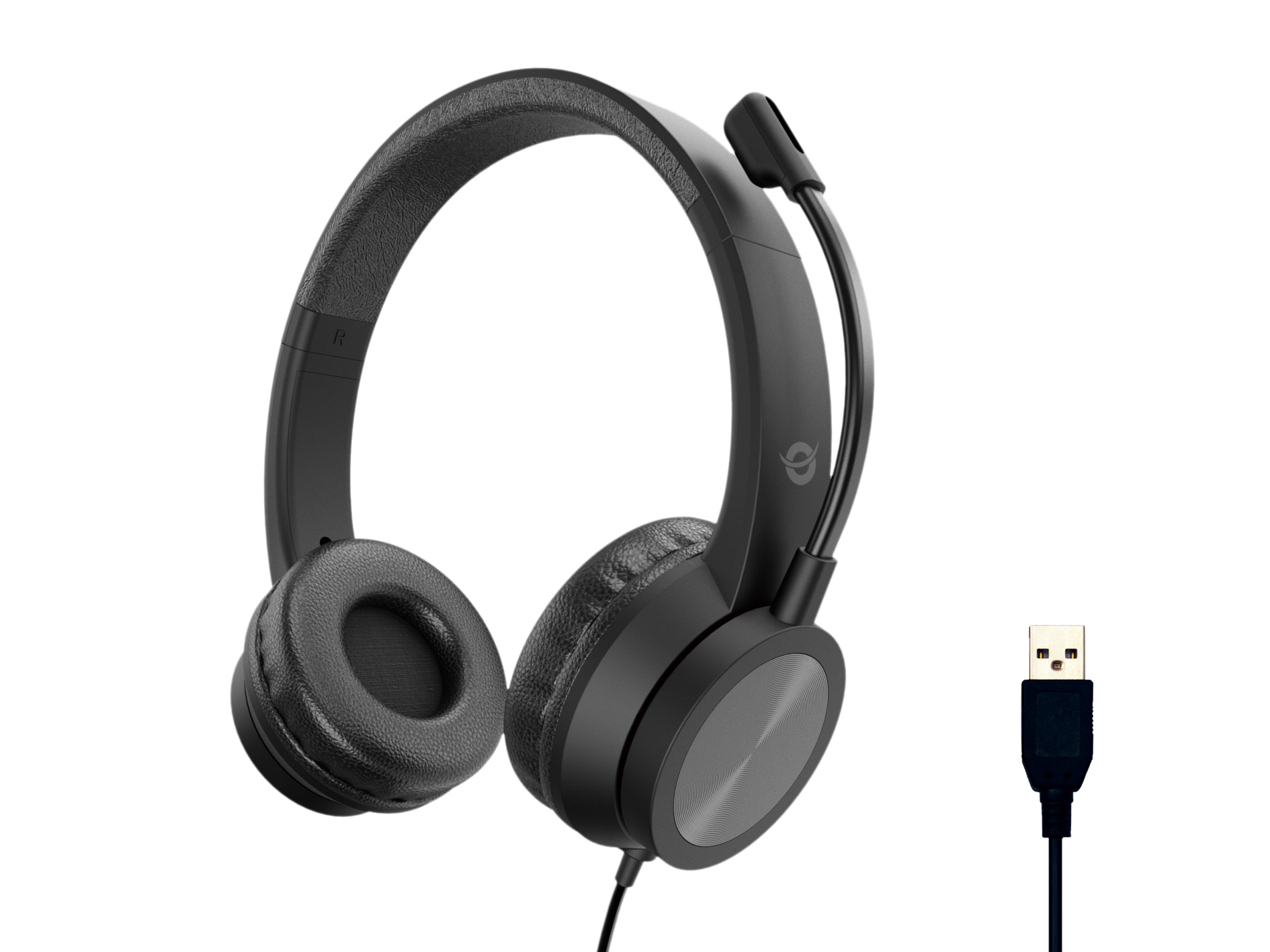 Conceptronic POLONA05B hovedtelefoner/headset Ledningsført Opkald/musik USB Type-A Sort