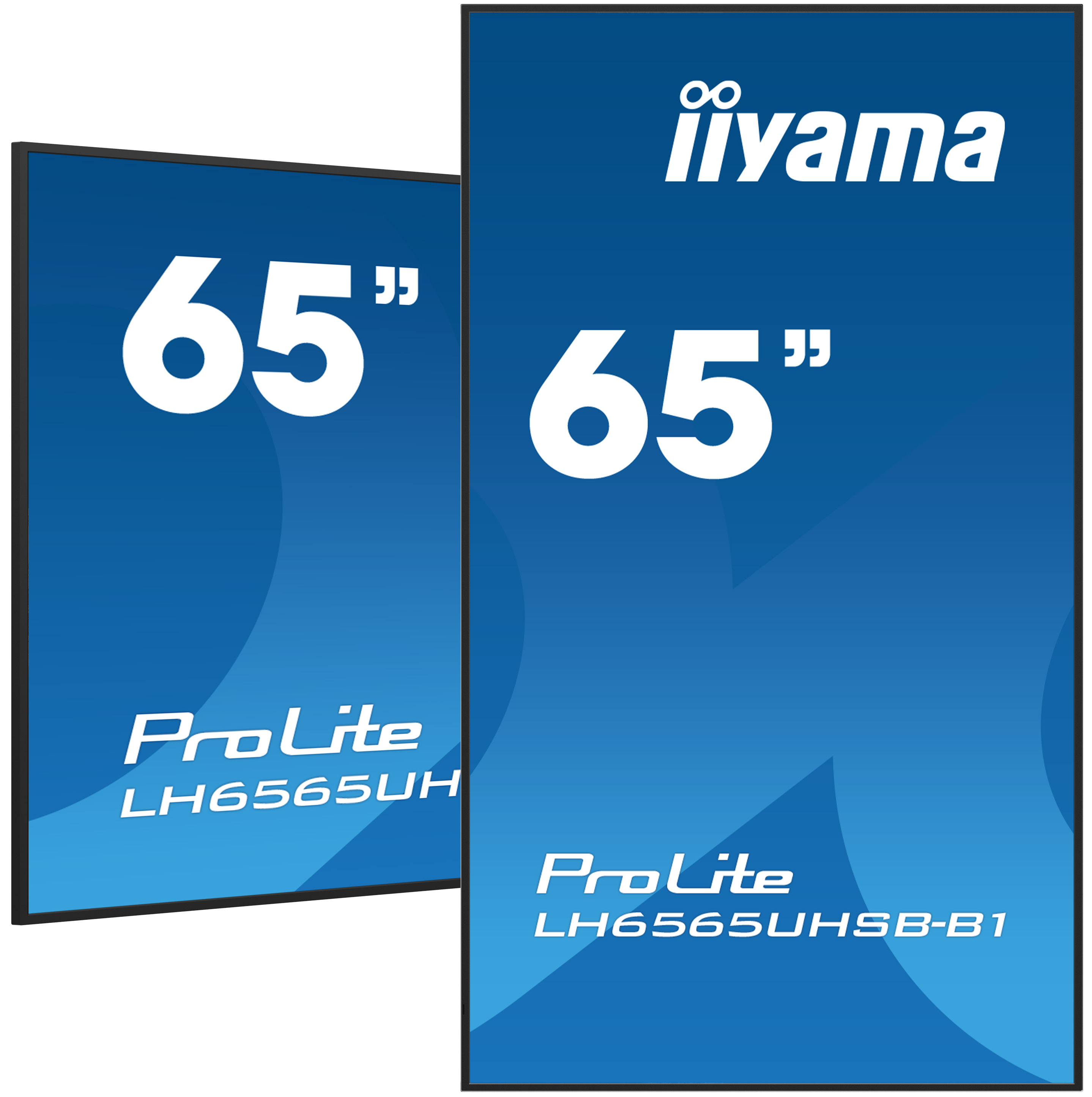 iiyama LH6565UHSB-B1 skilte display Kiosk design 163,8 cm (64.5") LED Wi-Fi 800 cd/m² 4K Ultra HD Sort Indbygget processer Android 11 24/7