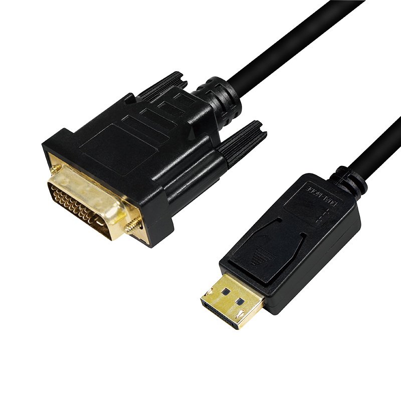 LogiLink CV0133 videokabel adapter 5 m DisplayPort DVI Sort