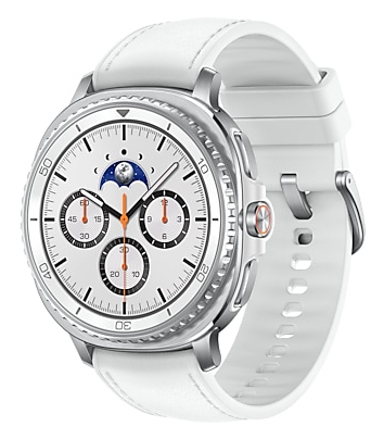 Samsung Galaxy Watch 8 Classic 3,3 cm (1.3") AMOLED 46 mm Digital 438 x 438 pixel Berøringsskærm Sølv Wi-Fi GPS (satellit)