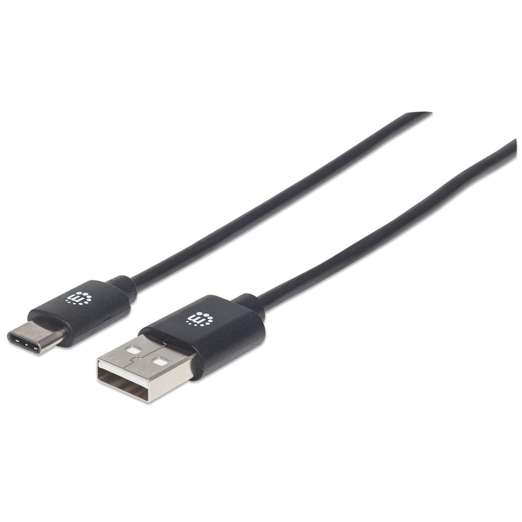 Manhattan 354929 USB-kabel USB 2.0 2 m USB A USB C Sort