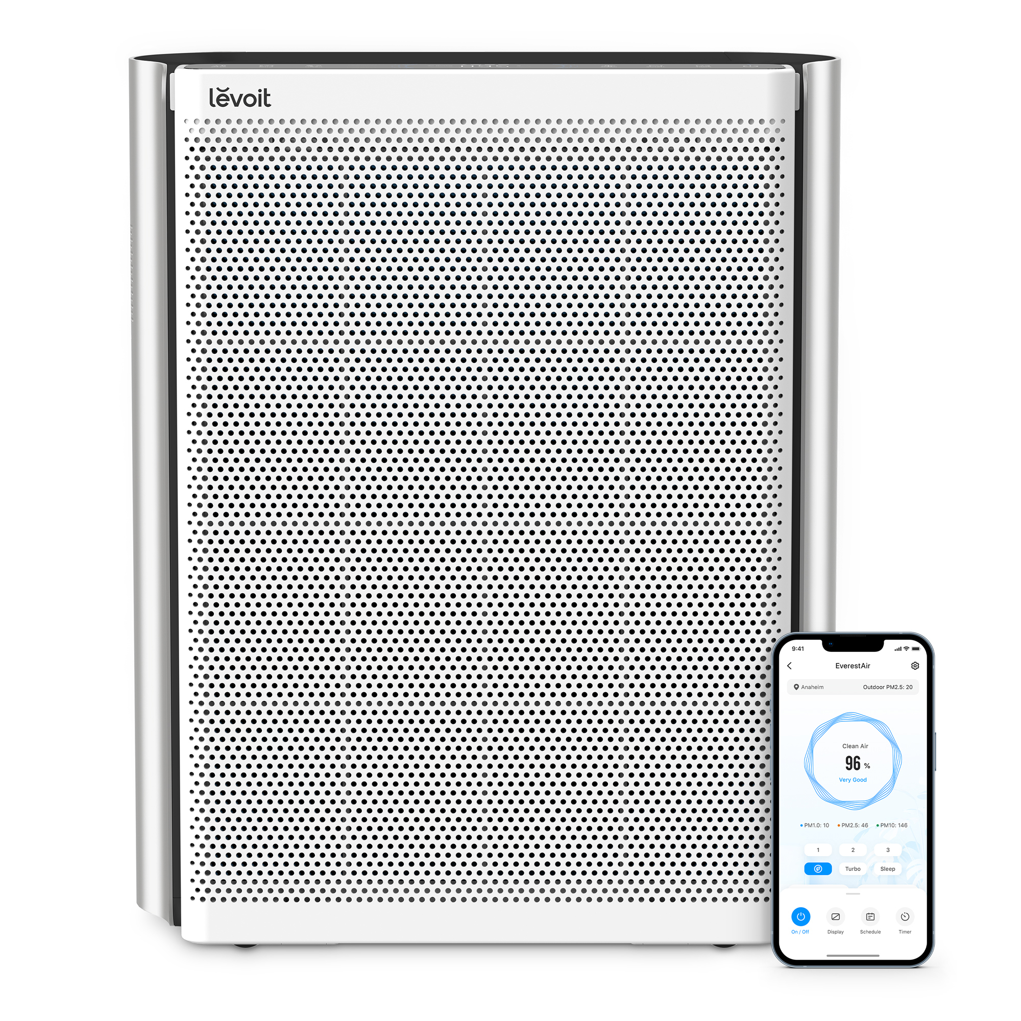 Levoit LAP-EL551S-AEUR 126 m² 26 dB 70 W Sølv