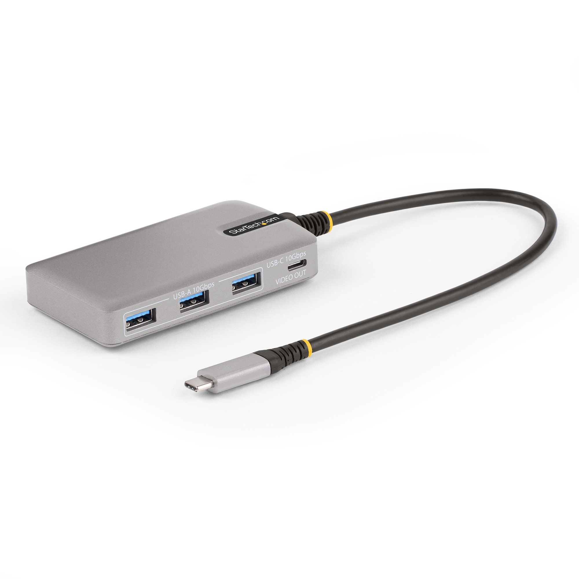 StarTech.com HB31C3A1CDPPD3 interface hub USB 3.2 Gen 2 (3.1 Gen 2) Type-C 10000 Mbit/s Sølv