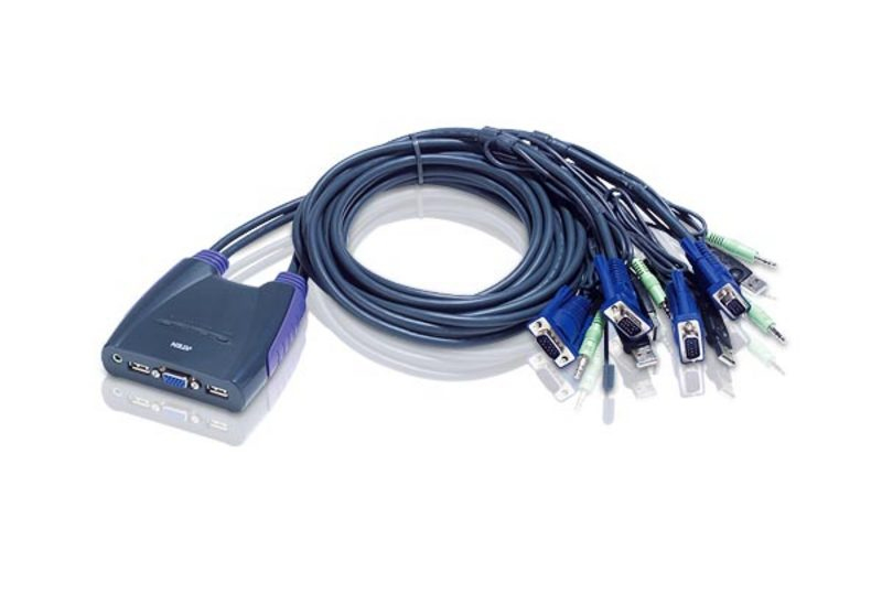 ATEN CS64US-AT KVM Switch Blå