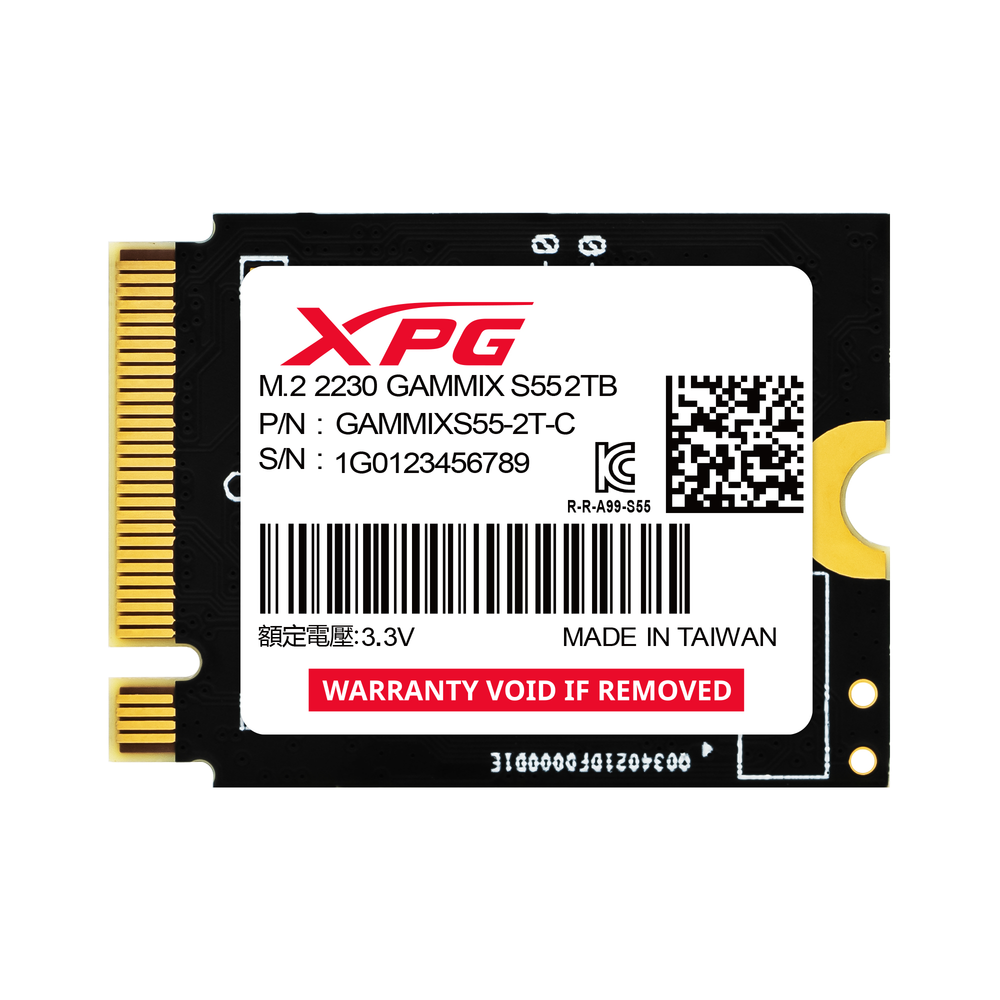 ADATA GAMMIX S55 2 TB M.2 PCI Express 4.0 NVMe 3D NAND