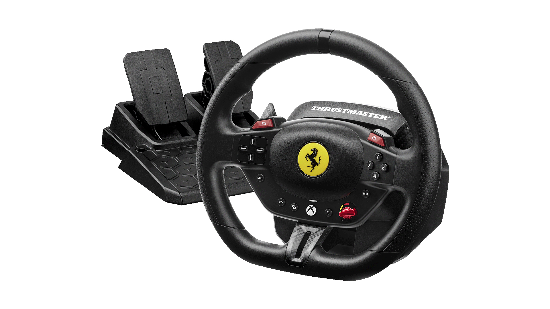 Thrustmaster T98 Ferrari 296 GTS Sort USB Rat + Pedaler Analog/digital PC, Xbox One, Xbox Series S, Xbox Series X