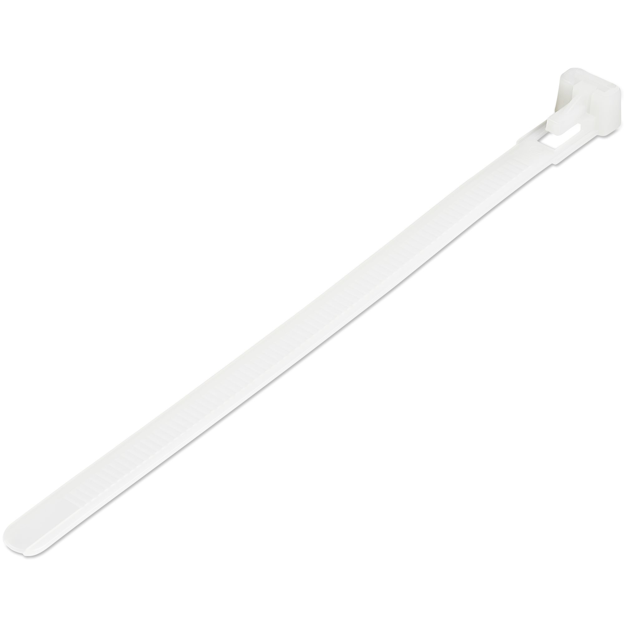 StarTech.com CBMZTRB6 kabelsamler Udløselig kabelbinder Nylon, Plast Hvid 100 stk